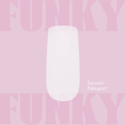 Гелеві тіпси для нарощення Adore Funky gel tips Square short, 240 шт