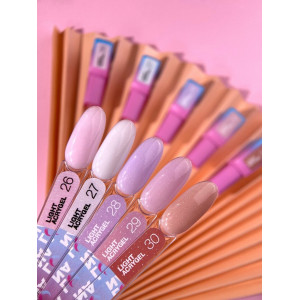 Рідкий гель LunaMoon Light Acrygel №26 ніжно рожевий з блискітками, 13 мл 
