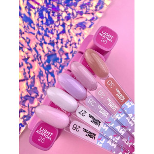 Рідкий гель LunaMoon Light Acrygel №27 молочний з блискітками, 13 мл 