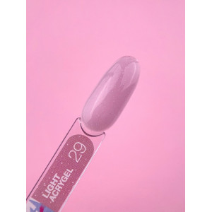 Рідкий гель LunaMoon Light Acrygel №29 рожевий з блискітками, 13 мл 