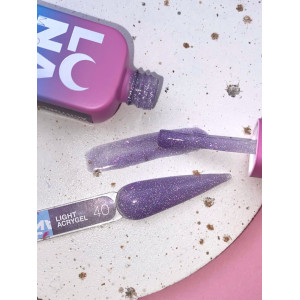 Рідкий гель LunaMoon Light Acrygel №40 ліловий світловідбиваючий, 13 мл 