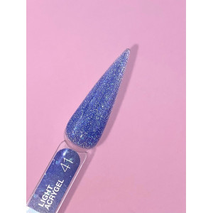 Рідкий гель LunaMoon Light Acrygel №41 синій світловідбиваючий, 13 мл