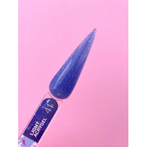 Рідкий гель LunaMoon Light Acrygel №41 синій світловідбиваючий, 13 мл 