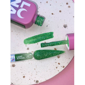 Рідкий гель LunaMoon Light Acrygel №42 зелений світловідбиваючий, 13 мл 
