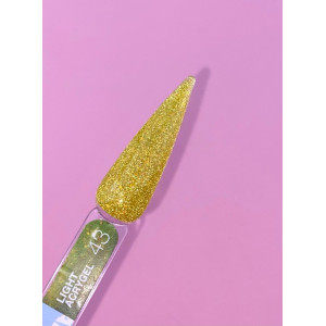 Рідкий гель LunaMoon Light Acrygel №43 жовтий світловідбиваючий, 13 мл
