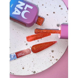 Рідкий гель LunaMoon Light Acrygel №44 помаранчевий світловідбиваючий, 13 мл 