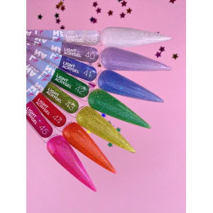 Рідкий гель LunaMoon Light Acrygel №44 помаранчевий світловідбиваючий, 13 мл 