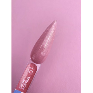 Рідкий гель LunaMoon Light Acrygel №51 з блискітками, 13 мл 