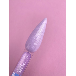 Рідкий гель LunaMoon Light Acrygel №54 бузковий з блискітками, 13 мл 