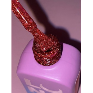 Рідкий гель LunaMoon Light Acrygel №57 червоний з блискітками, 13 мл 
