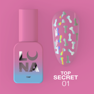 Топ для нігтів LunaMoon Top Secret №1, 13 мл 