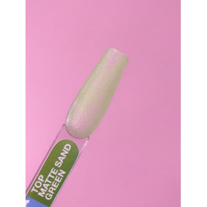 Матовий топ для нігтів LunaMoon Top Matte Sand Green, 13 мл 