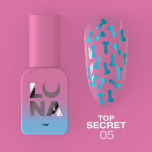 Топ для нігтів LunaMoon Top Secret №5, 13 мл 