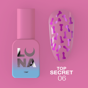 Топ для нігтів LunaMoon Top Secret №6, 13 мл 