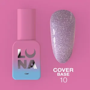 Камуфлююча база для нігтів LunaMoon Cover Base №10, 13 мл