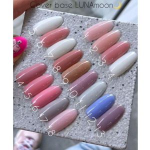 Камуфлююча база для нігтів LunaMoon Cover Base №10, 13 мл 