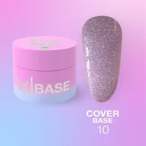 Камуфлююча база для нігтів LunaMoon Cover Base №10, 30 мл