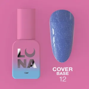 Камуфлююча база для нігтів LunaMoon Cover Base №12, 13 мл
