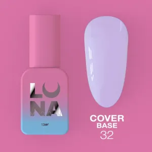 Камуфлююча база для нігтів LunaMoon Cover Base №32, 13 мл 
