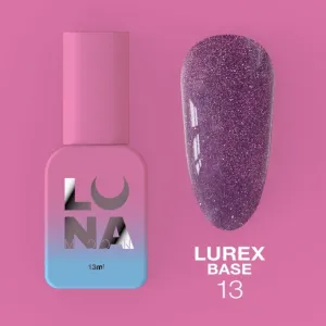 Камуфлююча база для нігтів LunaMoon Lurex Base №13, 13 мл 
