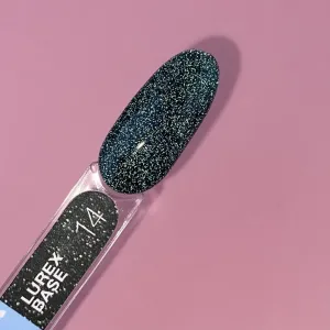Камуфлююча база для нігтів LunaMoon Lurex Base №14, 13 мл