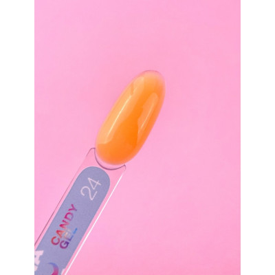 Гель для нарощення нігтів LunaMoon Candy Gel №24 помаранчевий, 15 мл