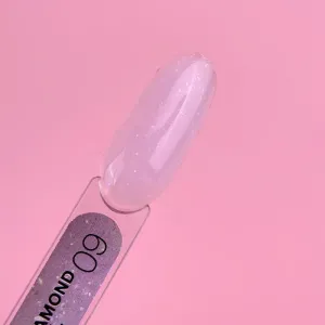 Гель для нарощення нігтів з блискітками LunaMoon Diamond Gel №9, 15 мл 