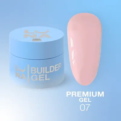 Гель для нарощення нігтів LunaMoon Gel Premium №7, 50 мл