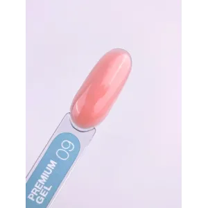 Гель для нарощення нігтів LunaMoon Gel Premium №9 ніжно-персиковий, 50 мл 