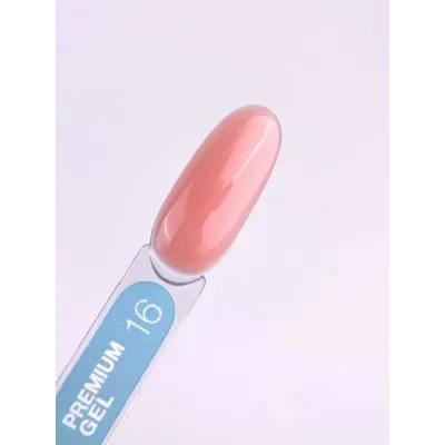 Гель для нарощування нігтів LunaMoon Gel Premium №16 рожево-коричневий, 15 мл