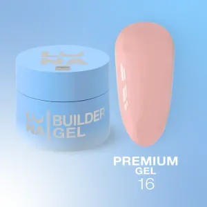Гель для нарощування нігтів LunaMoon Gel Premium №16 рожево-коричневий, 30 мл 