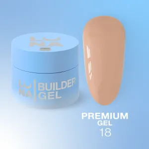 Гель для нарощування нігтів LunaMoon Gel Premium №18 молочний шоколад, 50 мл 