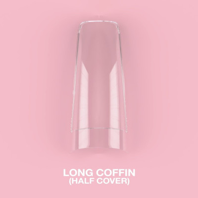 Гелеві тіпси для нарощення LunaMoon Coffin Long Half Cover, 500 шт
