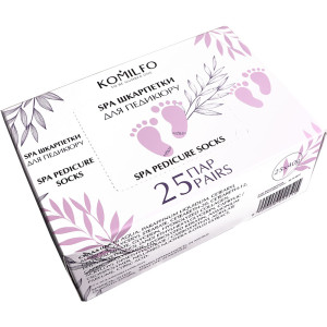 Спа шкарпетки для педикюру Komilfo SPA, 1 пара