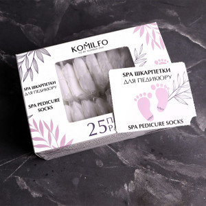 Спа шкарпетки для педикюру Komilfo SPA, 1 пара 