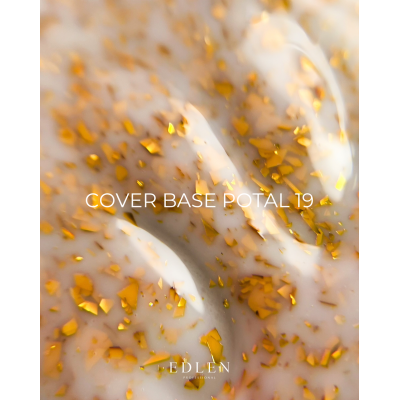 Камуфлююча база для нігтів Edlen Cover base Potal №19, 17 мл