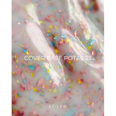 Камуфлююча база для нігтів Edlen Cover base Potal №23, 17 мл