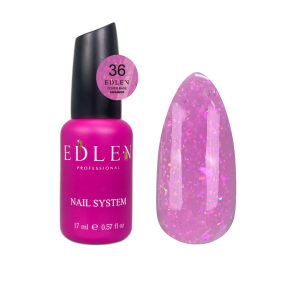 Камуфлююча база для нігтів Edlen Cover base Shimmer №36, 17 мл
