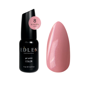 Гель-лак для нігтів Edlen Color №008 світлий полунично-рожевий, 9 мл
