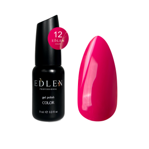 Гель-лак для нігтів Edlen Color №012 ягідний рожевий , 9 мл