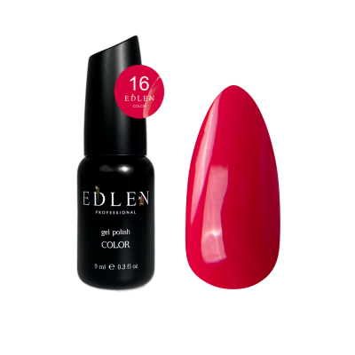 Гель-лак для нігтів Edlen Color №016 ягідний, 9 мл