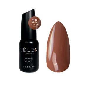 Гель-лак для нігтів Edlen Color №025 молочний шоколад, 9 мл