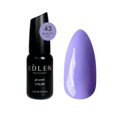 Гель-лак для нігтів Edlen Color №043 лавандовий, 9 мл