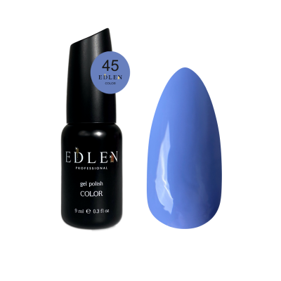 Гель-лак для нігтів Edlen Color №045 блакитно-небесний, 9 мл