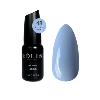 Гель-лак для нігтів Edlen Color №048 світло-блакитний, 9 мл