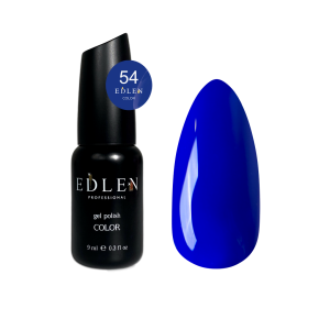 Гель-лак для нігтів Edlen Color №054 синій електрик, 9 мл