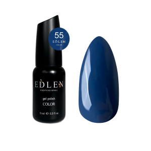 Гель-лак для нігтів Edlen Color №055 приглушений синій, 9 мл
