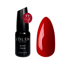 Гель-лак для нігтів Edlen Color №077 соковитий червоний, 9 мл