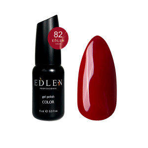 Гель-лак для нігтів Edlen Color №082 бордовий ягідний, 9 мл