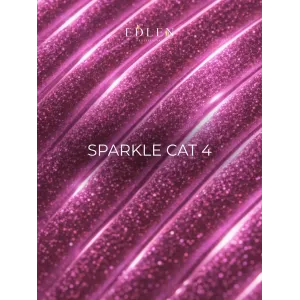 Гель-лак для нігтів Edlen Sparkle Cat №04 малиновий, 9 мл